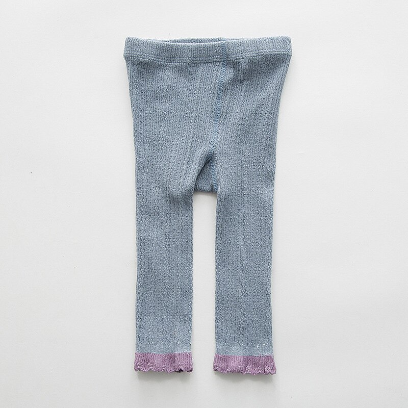 Baby Broek Fles Kant Effen Kleur Baby Negen Punten Panty