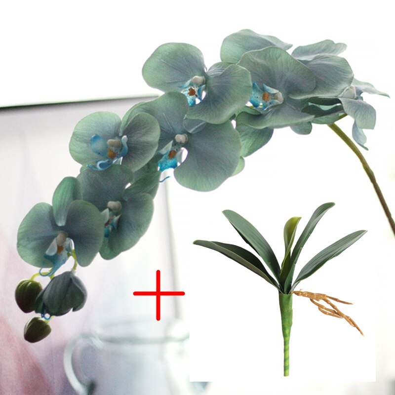 1pc sidenblomma konstgjord mal orkidé fjärilsorkidé för hus hem bröllopsfestival dekoration 11 typer hemfestinredning: A med c