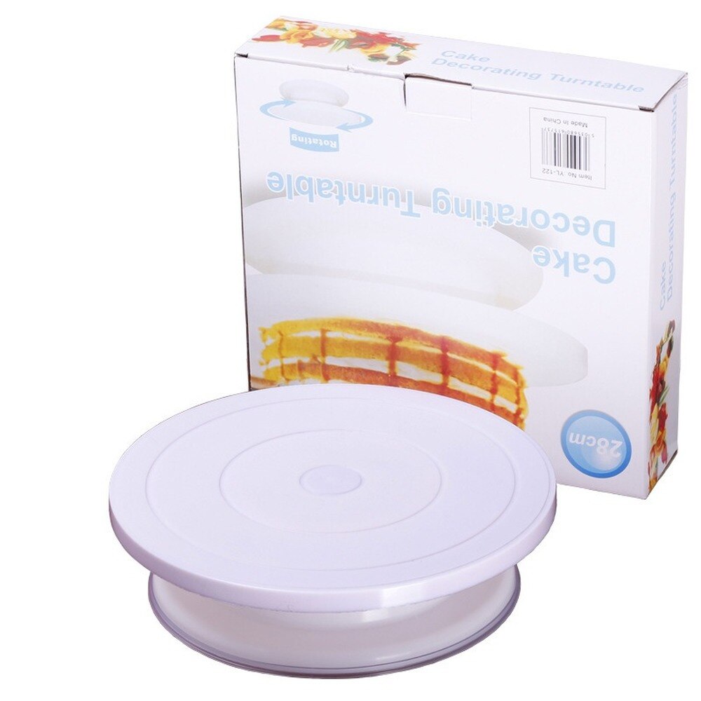 Cake flower table plastic flower turntable DIY flower table with anti-slip ring cake mold . Turntables Plastic