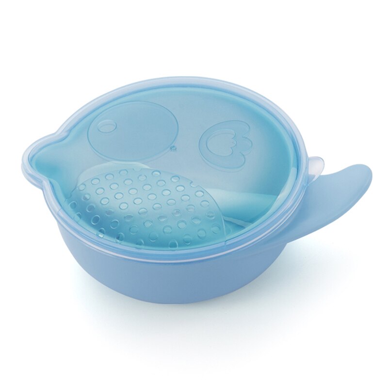 2 Stks/set Roestvrij Staal Babylepel Draagbare Gerechten Theelepel Vork Mes Gebruiksvoorwerpen Kinderen Leren Eten Kinderen Servies: blue