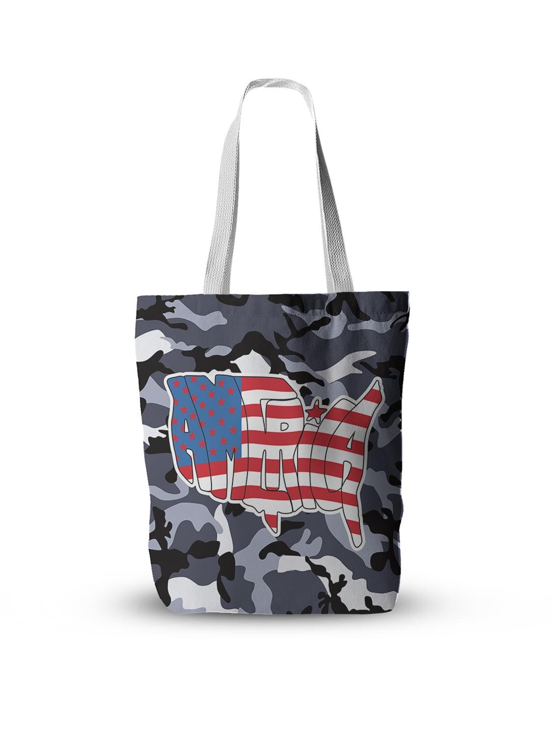 Serie de camuflaje bolso de lona plegable, bolso de compras de gran capacidad, multifunción, de gran: style10