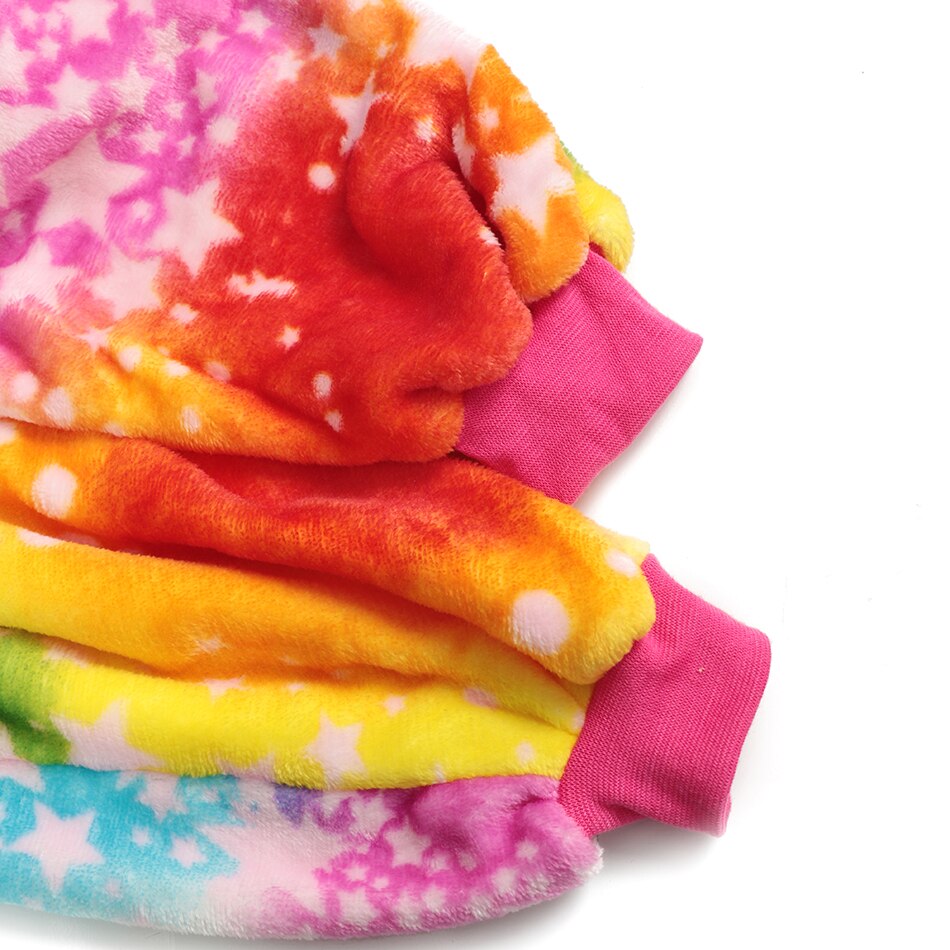 Barn unicorn kigurumi flickor pyjamas cosplay onepiece pojkar flanell vinter mjuk varm sovoverall barn unicorn festkläder