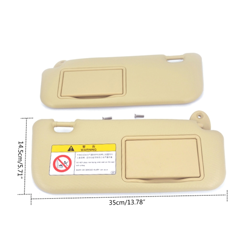 Auto Visier Sonnenschutz Innen Auto Front Visier Panel Make-up Spiegel Fahrer Beifahrer Seite rechts links Sonnenblende Spiegel