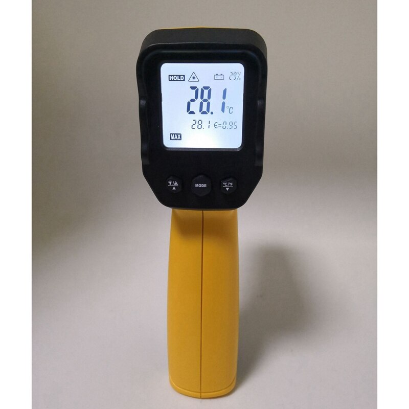 Infrared Lidar Thermometer Digital LCD Display Non-Contact Temperature Checker For Cooking Freezer Industry