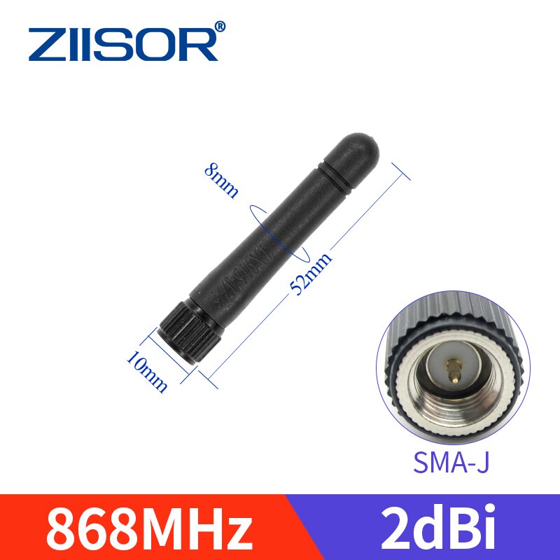 LoRa 868 MHz Antenna Omni 868M Lorawan Antennas for Communication Antennae SMA Male Foldable Mini Aerial High Gain 5dBi: TX868-JZ-5 SMA-J
