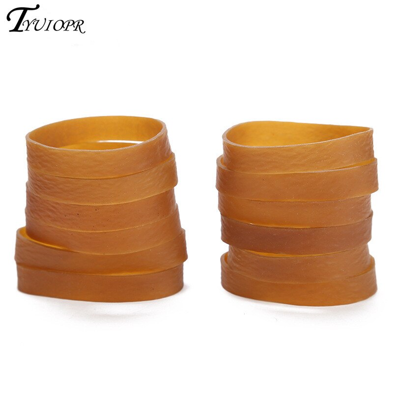 50*10mm Rubber Bands Elastic Office School Packaging Band Loop Office Stationery Holder Supplies