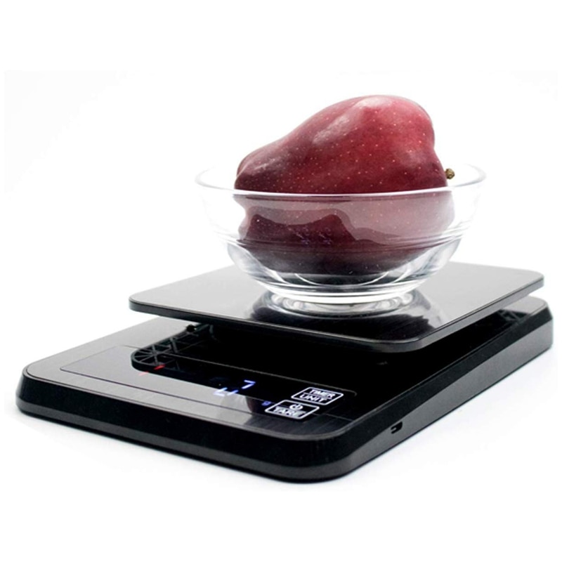 Balance numérique de précision 3000G / 0.1G avec minuterie pour cuisine, cuisine, cuisson, café, thé, balance de farine