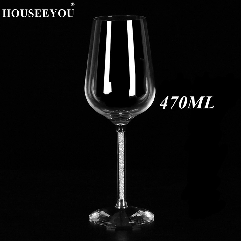 HOUSEEYOU ślub lampka robić wina es 360/470ML okulary czara kryształ luksusowe wino na przyjęcie szklany kubek kubek dekoracje prezent projekt pudełka