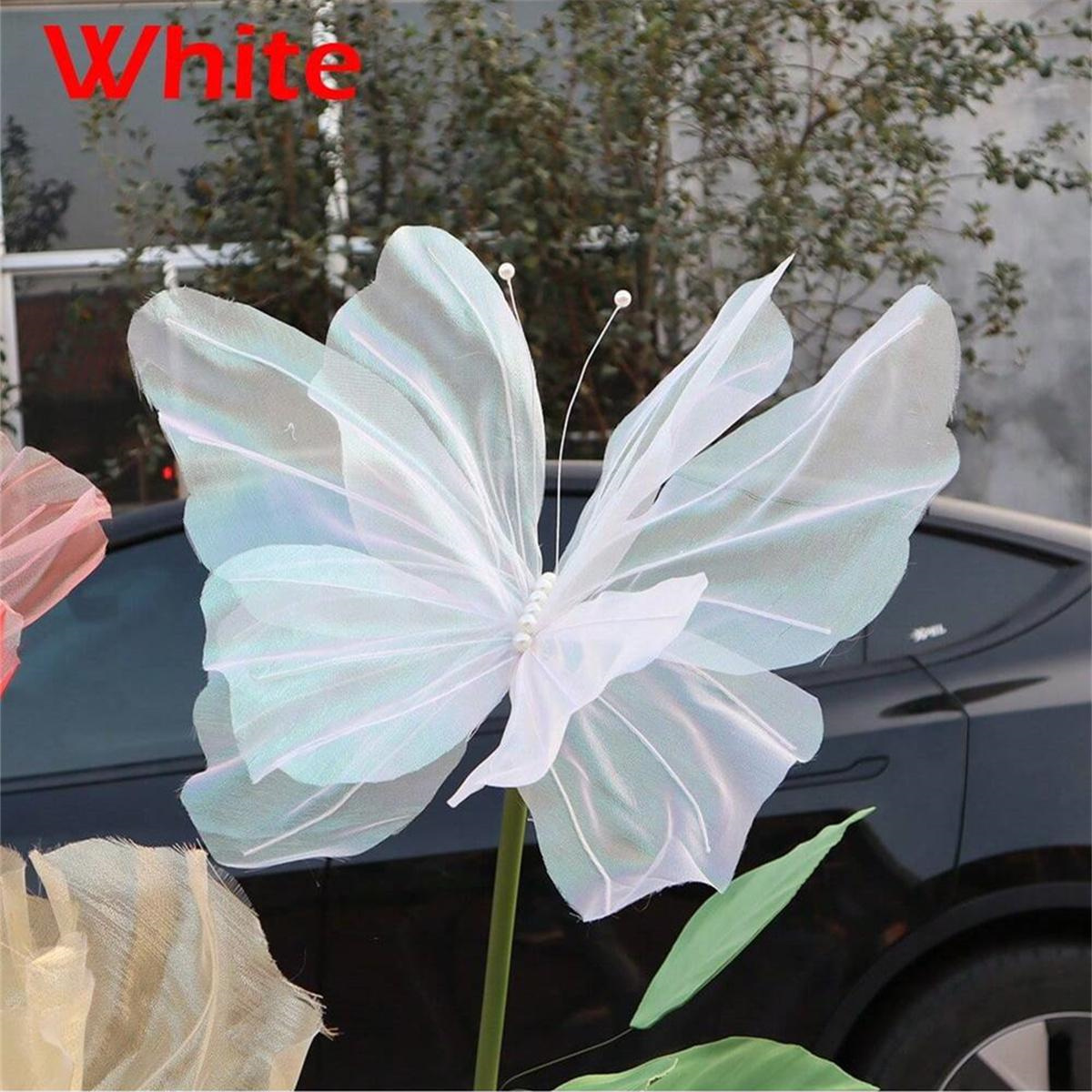 Borboleta 3d decoração de parede borboleta artificial para casamento & chá de bebê & festa de aniversário diy decoração de festa suprimentos presente: Safira profunda