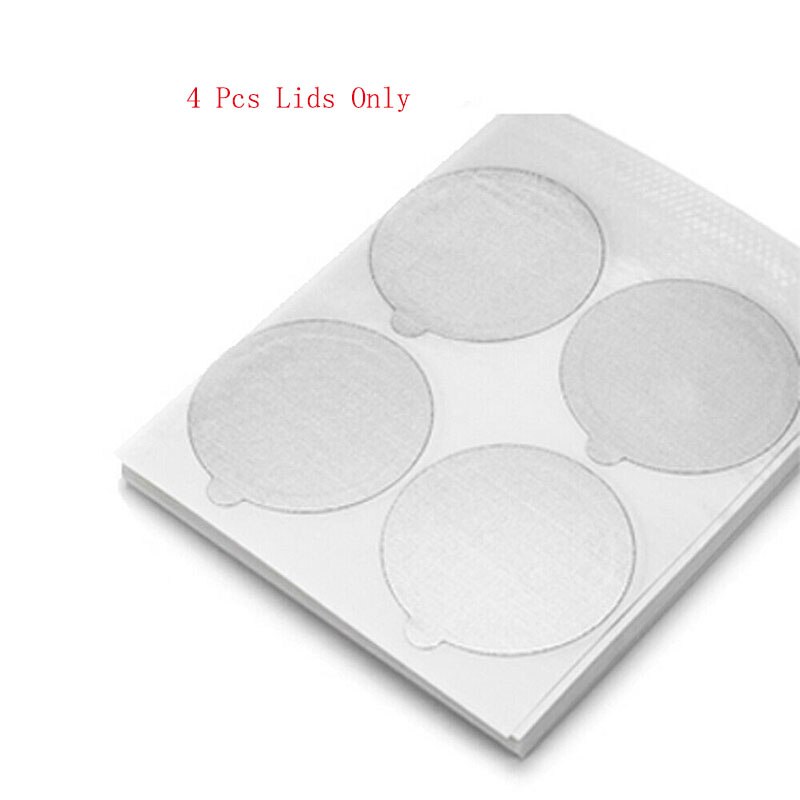 reusable for Nespresso coffee capsules stainless steel with disposable aluminum seals easy to clean reusable cup body: 4 Lids