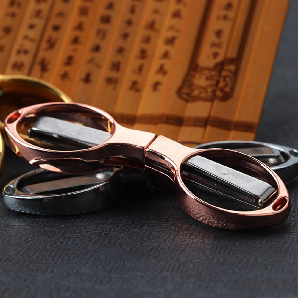 Useful Foldable Scissors Ergonomic Wear-resistance Stainless Steel Folding Cutter Craft Scissor