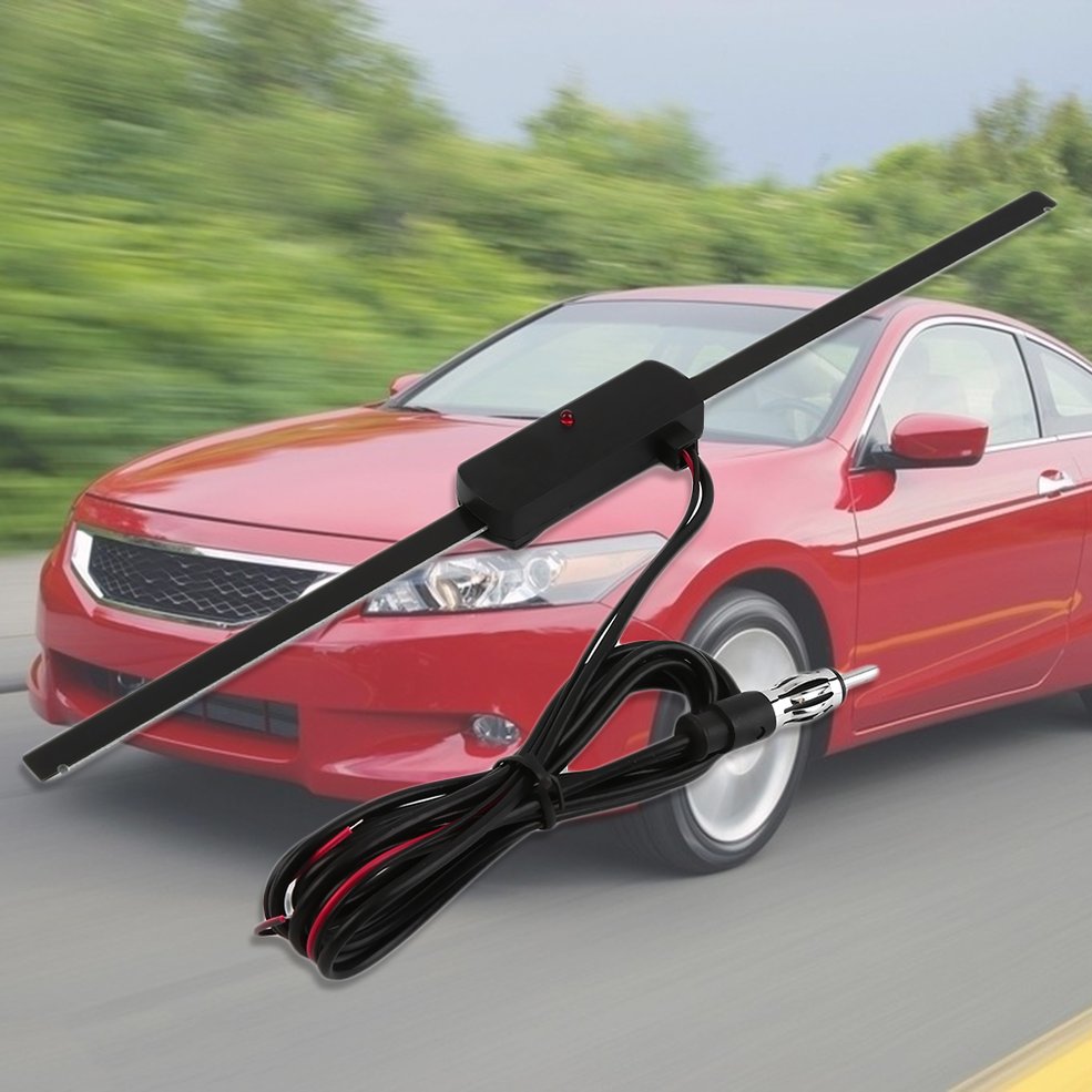 Sort universal bilrude elektronisk am-fm radio ikke-retningsbestemt antenne bil køretøj auto tilbehør plast