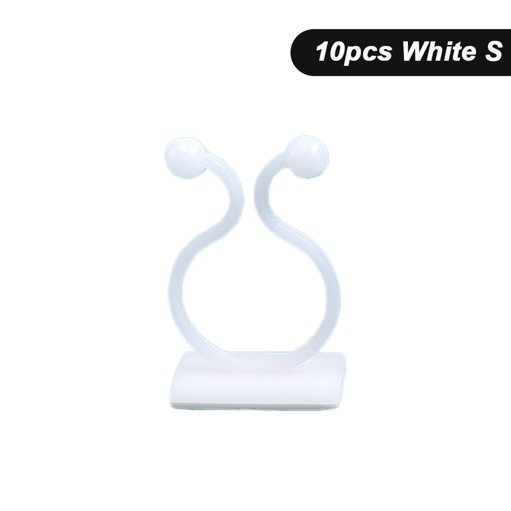Clips de fixation murale pour plantes grimpantes, 10 pièces, crochets à boucle de vigne auto-adhésifs, fixateurs de pinces en rotin collants, dispositifs de fixation invisibles: Or