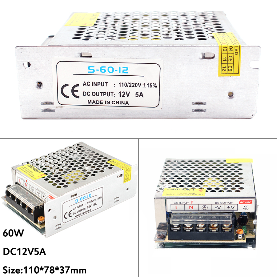12V Power Supply AC 220V TO DC 12V 2A 3A 5A 10 15 20A Adapter 220 To 12v Power Supply Source 500w Led Transformer For Led Strip