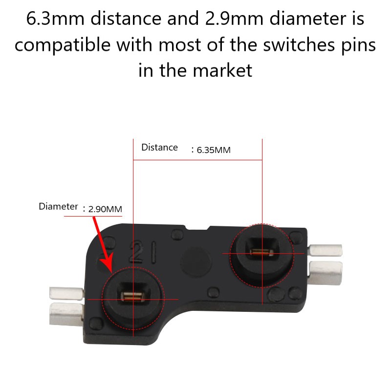 Kailh -Swappable PCB Sockets CPG151101S11 Mechanical Keyboard DIY For Soldering PCB Soldering Sockets