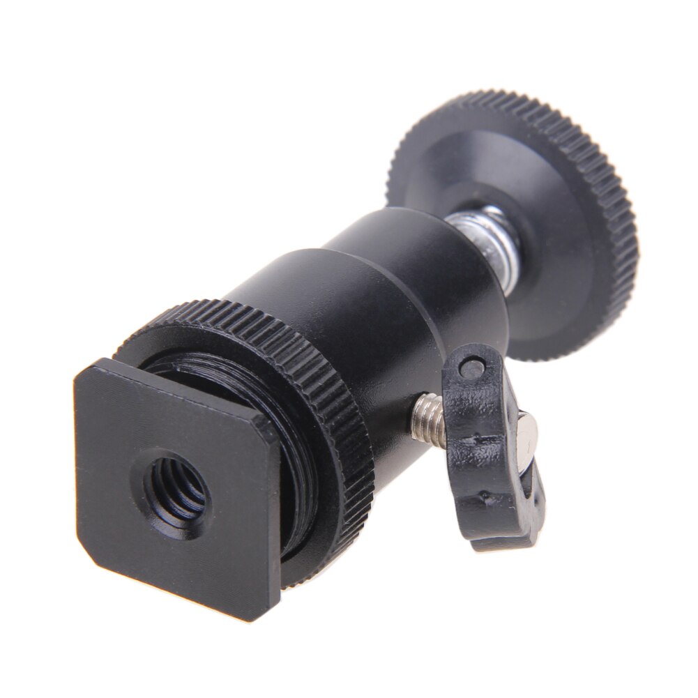 Mini Ball Kopf Blitz Halterung Halfter Halterung 1/4 Dual Muttern Adapter Ball Kopf mit Schloss Stativ Montieren Kameras LED Licht Blitz Halterung