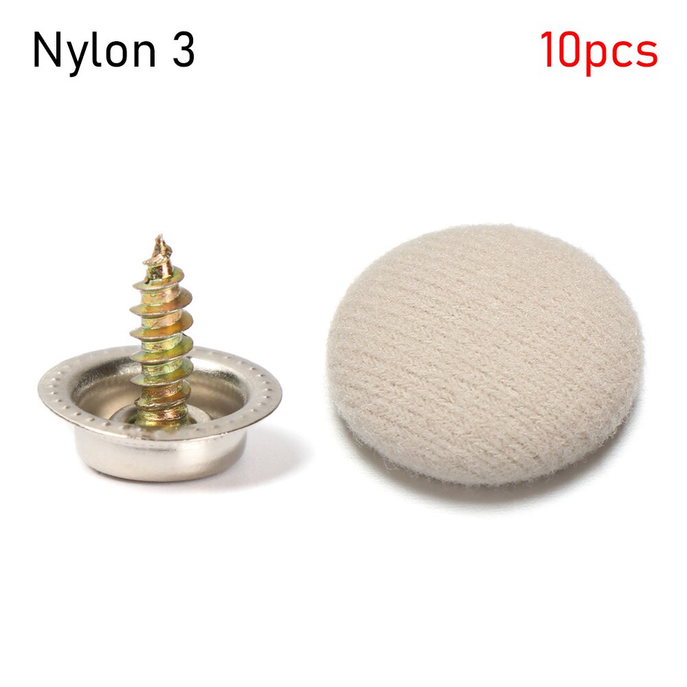 10Pcs Universele Auto Dak Reparatie Gespen Auto Interieur Plafond Doek Schroef Cap Headliner Klinknagels Retainer Automotive Care: nylon 3