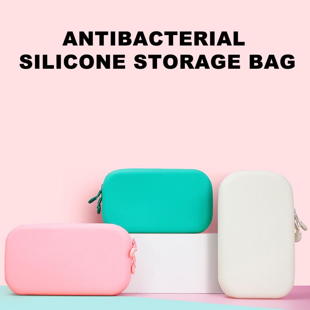 Astuccio in silicone morbido tinta unita astuccio creativo per cancelleria di grande capacità