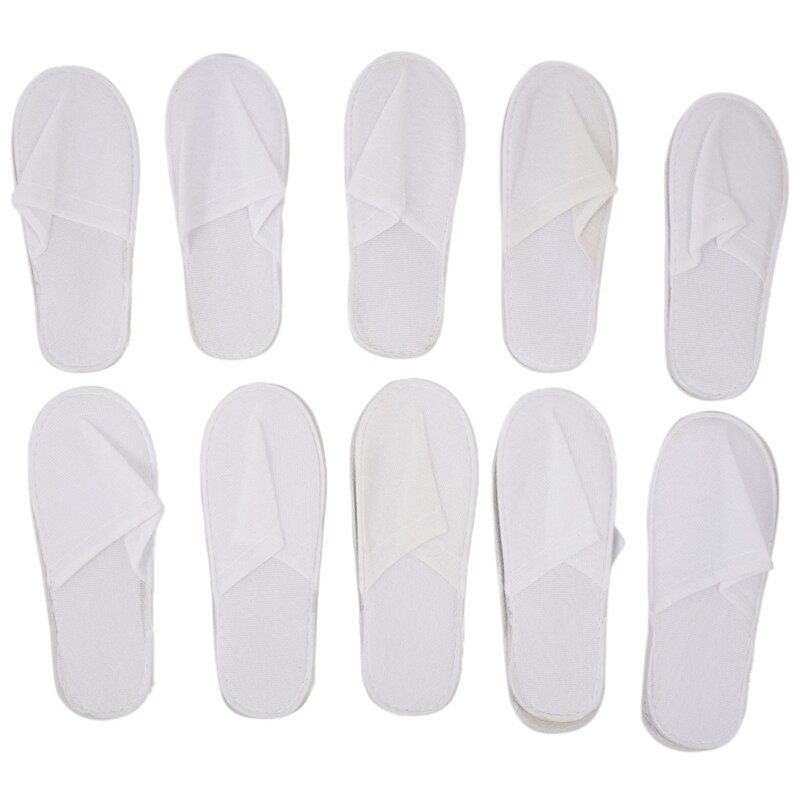 10 Paar Hotel Reizen Spa Wegwerp Slippers Thuis Gast Slippers