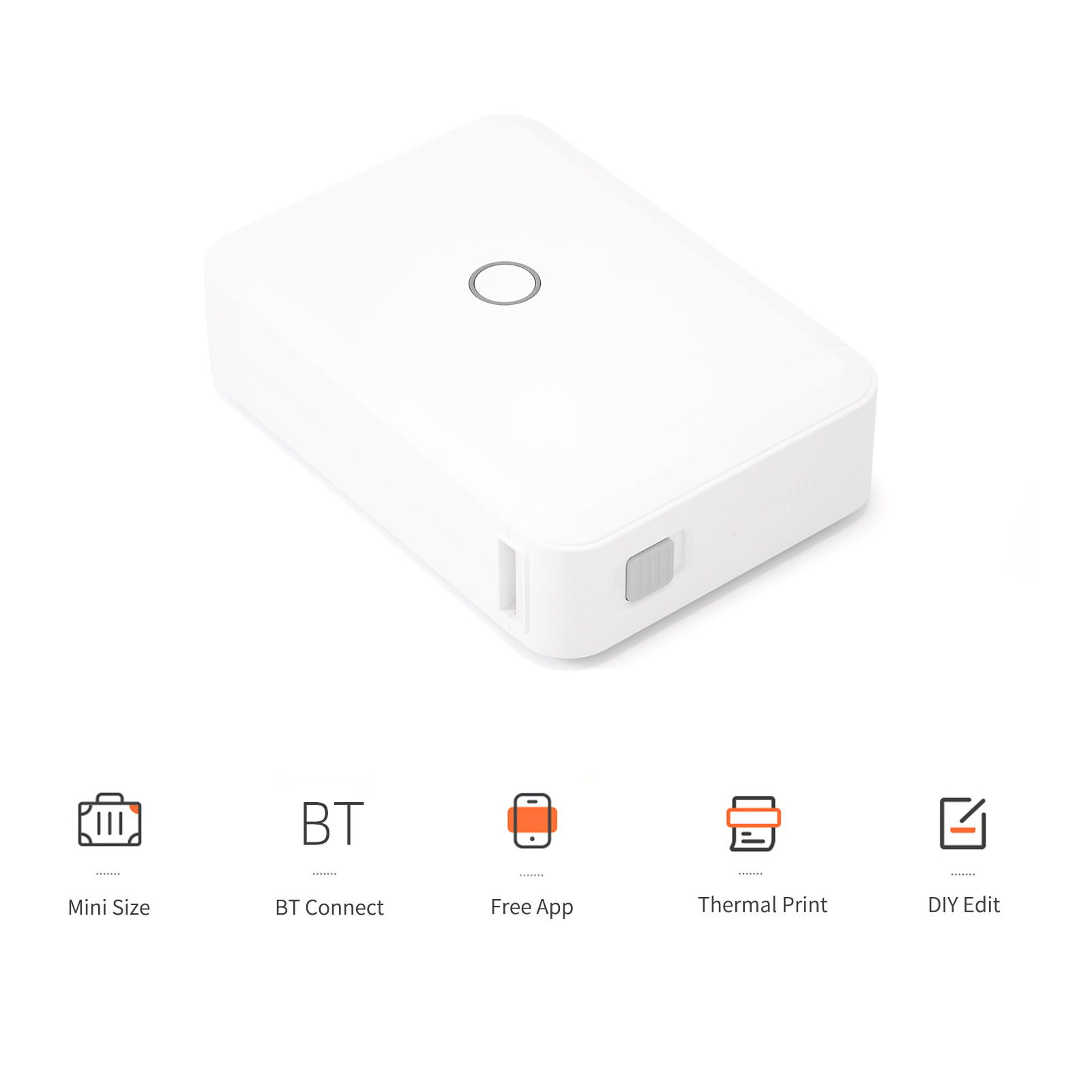 Niimbot D110 Mini Portable Thermal Label Printer Hangul Wireless Bluetooth Sticker Pocket Printer Home Use Storing Organizing