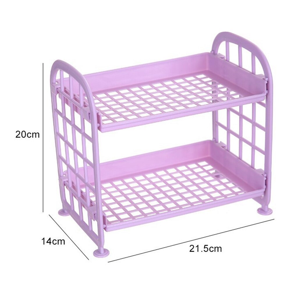 2/3/4 Tier Slim Storage Cart Mobile Shelving Unit Organizer Slide Out Storage Rolling Utility Cart Rack for Kitchen Bathroom: 21.5x14x20cm