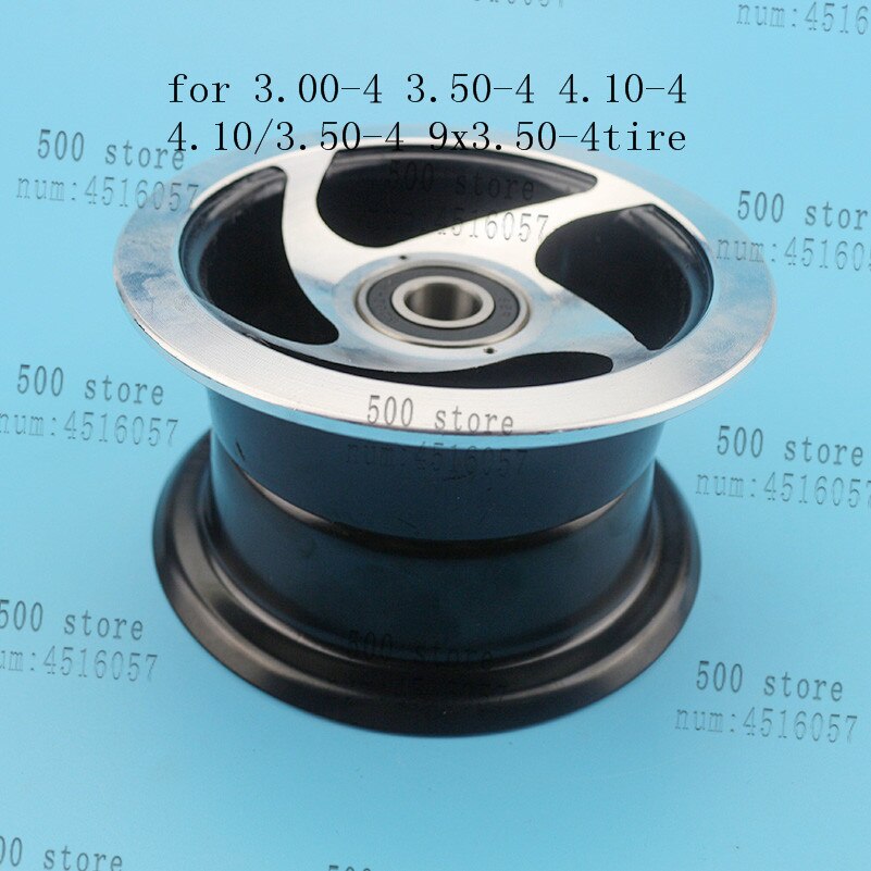 Electric Scooter 3.00-4 3.50-4 4.10-4 4.10/3.50-4 9x3.50-4&#39;&#39; wheel rim 4 inch alloy 6202 bearing hub fit MiNi Moto ATV Go Kart