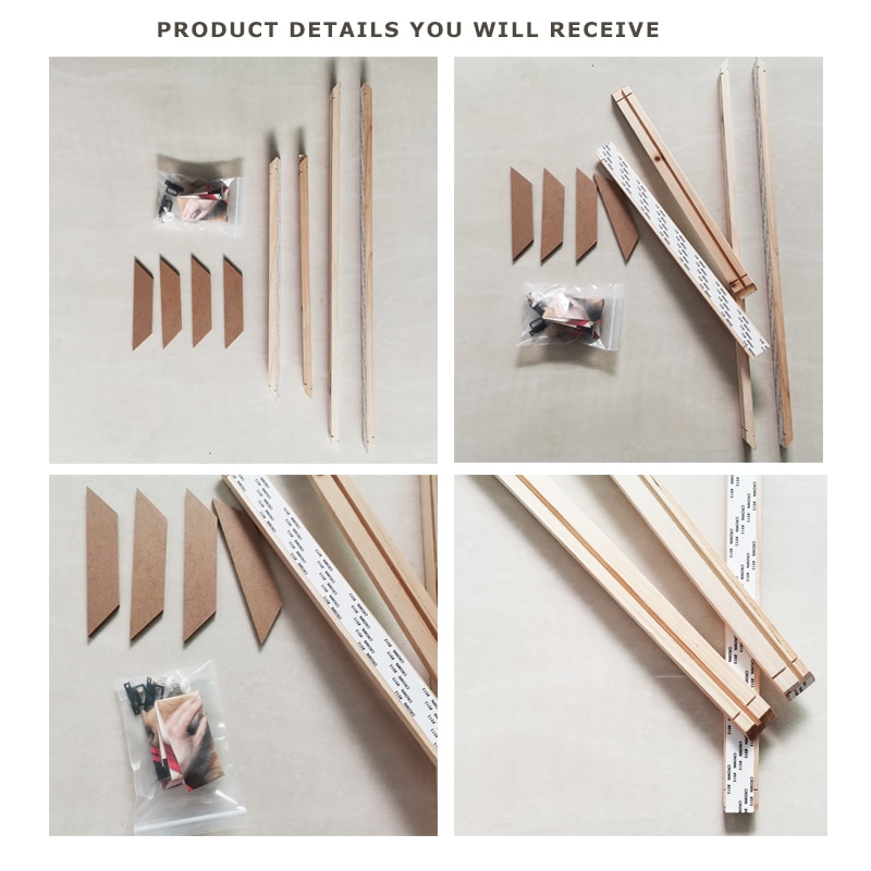 Diy Natuurlijke Houten Frame Voor Canvas Prints En Canvas Schilderij Art Quadros Pictures Houten Frame