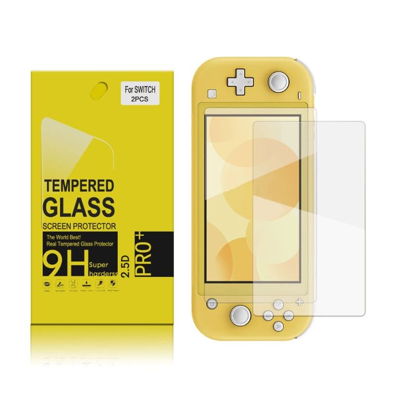 2 st anti-repor skärmskydd härdat glas skyddsfilm för nintend switch lite spelkonsol speltillbehör 95af