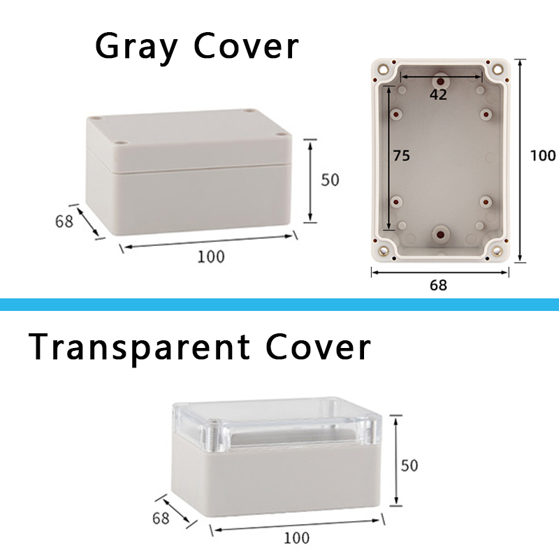 IP67 Waterproof Junction Box F Series Plastic Outdoor ABS Sealed Wiring Junction Enclosure for Electrical Instrument Project