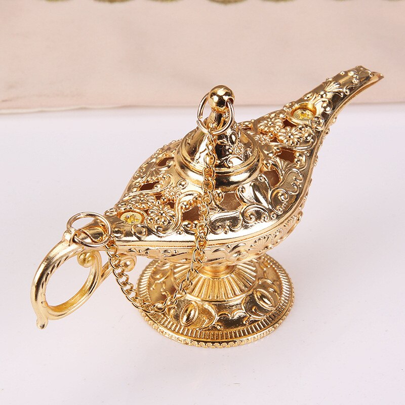 [hht] 10 kleuren aladdin magische lamp retro huisdecoratie traditionele uitgeholde sprookjesachtige wensgeest lamp theepot knutseldecoratie: 126.5cm-04
