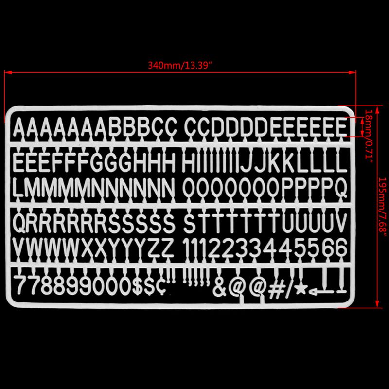 Ensemble de lettres de chiffres, caractères spéciaux, feutres, messages modifiables, signes et lettres, 300