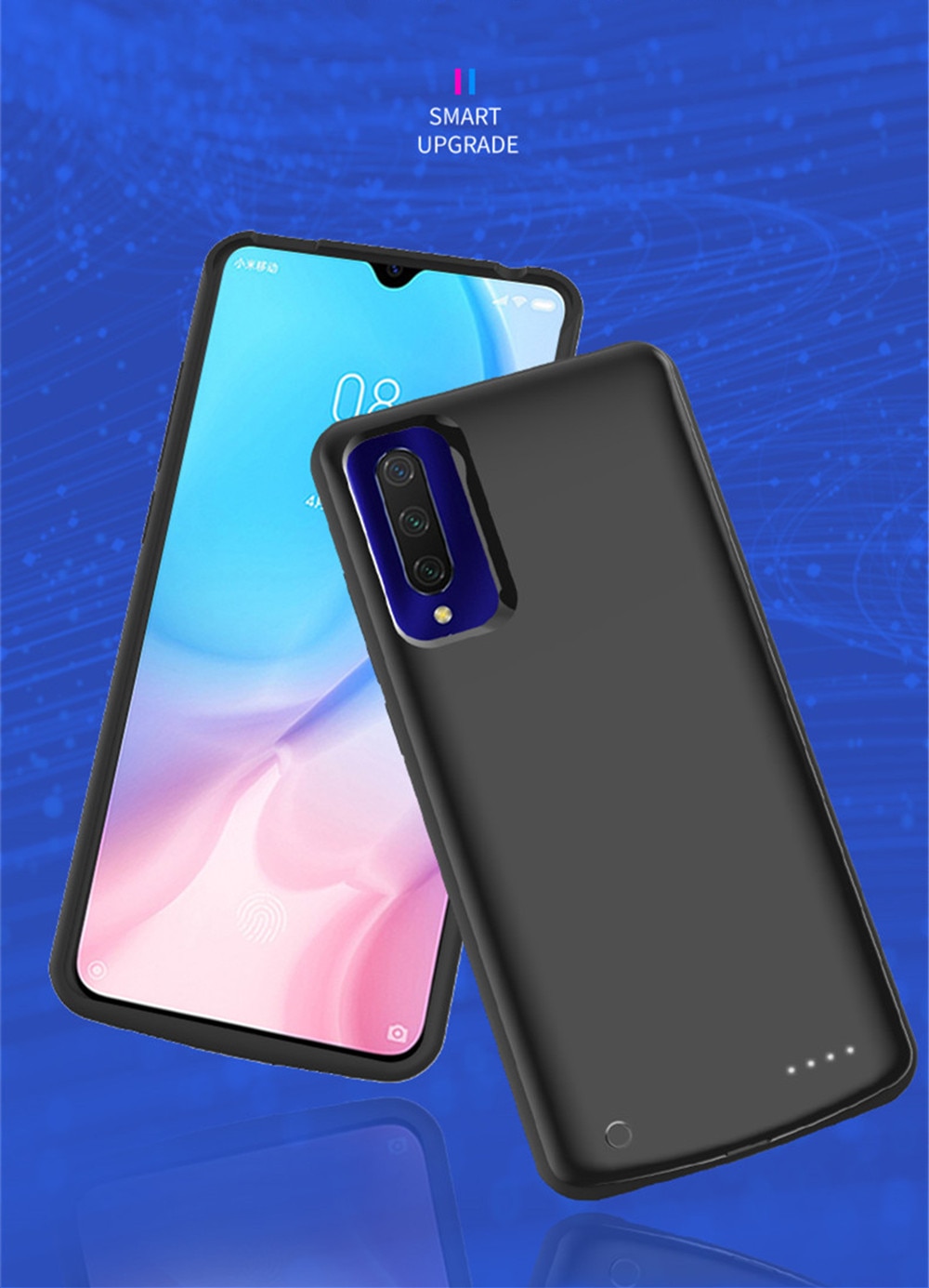 batería externa de 6500mAh de potencia para Xiaomi Mi 9 Lite funda de batería Coque para Xiaomi 9 Lite de la caja de la batería