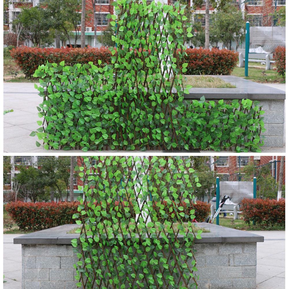Expanding Trellis Fence Retractable Fence Artificial Garden Plant Fence UV Protected Privacy Screen For Garden Fence Backyard