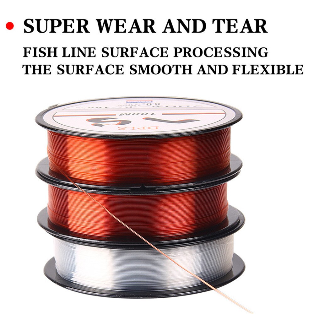 100m Mainline Monofilament Nylon Fishing Line Bass Carp Fishing Accessories Japan Material Fishing Line
