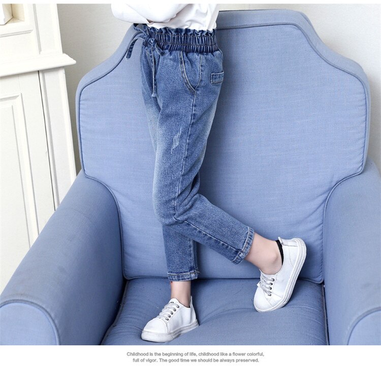 Pantalones vaqueros largos para niñas, ropa de Boutique para otoño, 4, 5, 6, 7, 8, 9, 10, 11, 12 años,