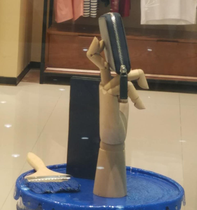 Style Wooden Hand Mannequin Hand Model Wood Hand On