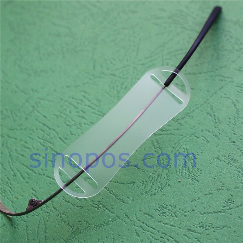 Optical Frame Slip On Label Base, eyewear eye glasses slide over price tag jewelry soft strip labels temple plastic holder mount