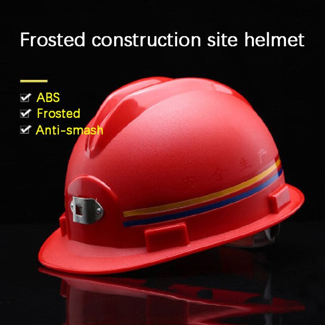 Casco de seguridad para mina subterránea, banda reflectante ABS mate, lámpara de minero portátil, casco de seguridad transpirable para trabajo: red