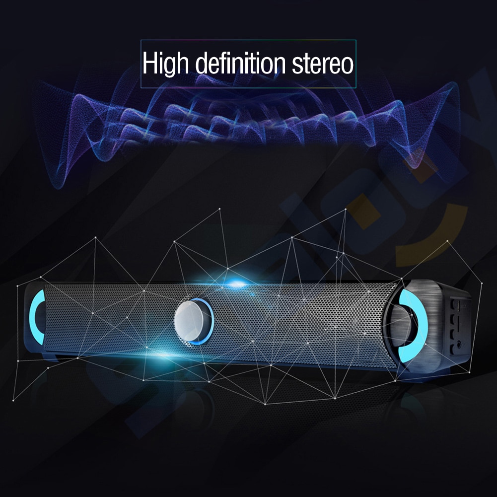 Smalody Led Bluetooth Speaker Stereo Sound High Fidelity Super Bass Subwoofer Home Speakers Voor Telefoon Computer Tv