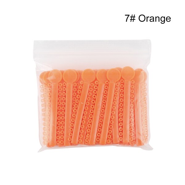 Y & W & F 40 pcs/pack liens de Ligature élastomère dentaire orthodontie élastiques bandes de caoutchouc soins des dents couleur vive soins buccaux: Argent