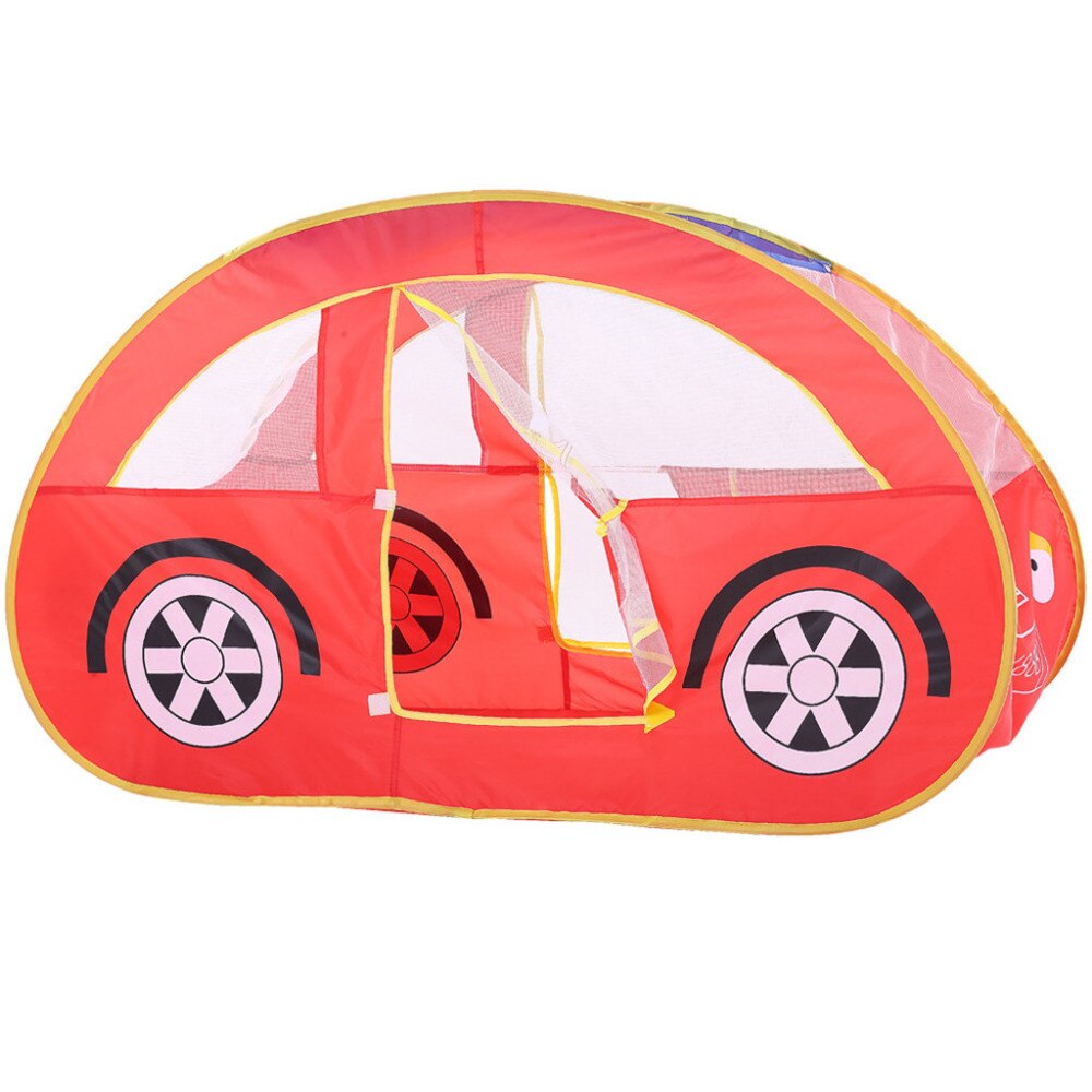 Folding Children Kids Play Red Car Tent In/Outdoor Toy House Boys Girls