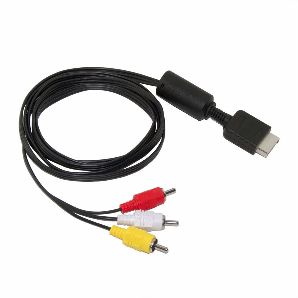 Kabel audio-wideo AV RCA A/V 6Z dla szczupły PlayStation PS1 PS2 PS3 dropshipping