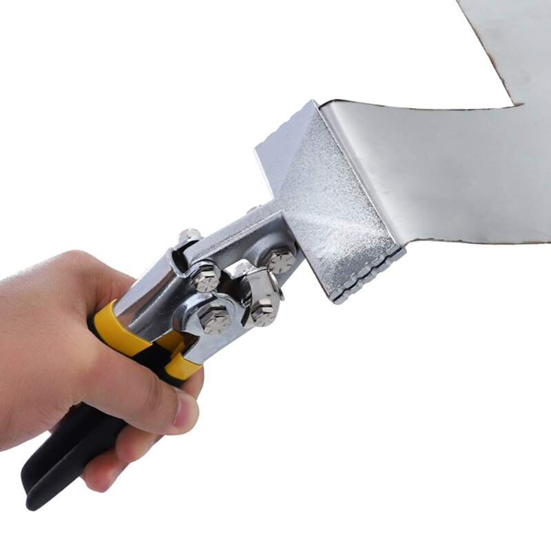 OOTDTY Sheet Metal Bending Pliers Hand Seamer Wide Jaw Straight 80mm/Elbow 80mm/Straight 150mm Tools for Welding Clamps