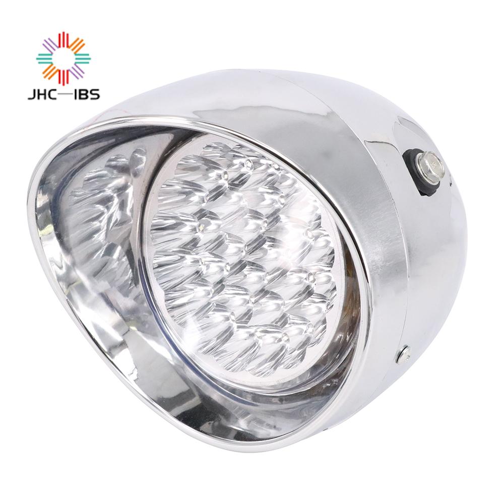 Motorcycle Universal 12V Retro Front Headlight Headlamp For Harley Touring Chopper Bobber Triumph Custom off-road Cafe Racer