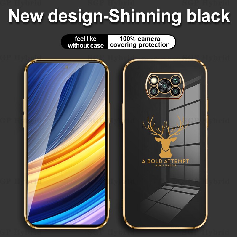 Luxe Plating Telefoon Geval Voor Xiaomi Poco X3 Pro Nfc Zachte Siliconen Shockproof Protector Cover Pocco X3Pro X3Nfc X 3 3x Pro Funda