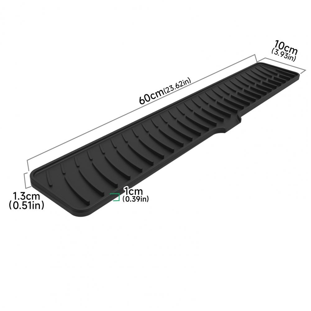 Drain Pad for Kitchen Sink Anti-slip Drainage Mat Anti-slip Silicone Drain Pad Faucet Splash Guard Set for Kitchen for Farmhouse
