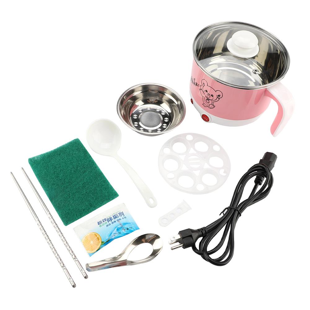 110V 1.8L Mini Rice Cooker Electric Cooking Pot Rapid Noodles Cooker US Plug Portable Travel Electric Rice Cooker