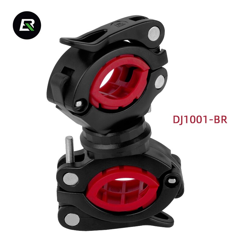 Rockbros Fietsen Lichten Houder Roterende Led Fietslicht Beugel Fiets Pomp Houder Quick Release Mount Fiets Accessoires: DJ1001-BR