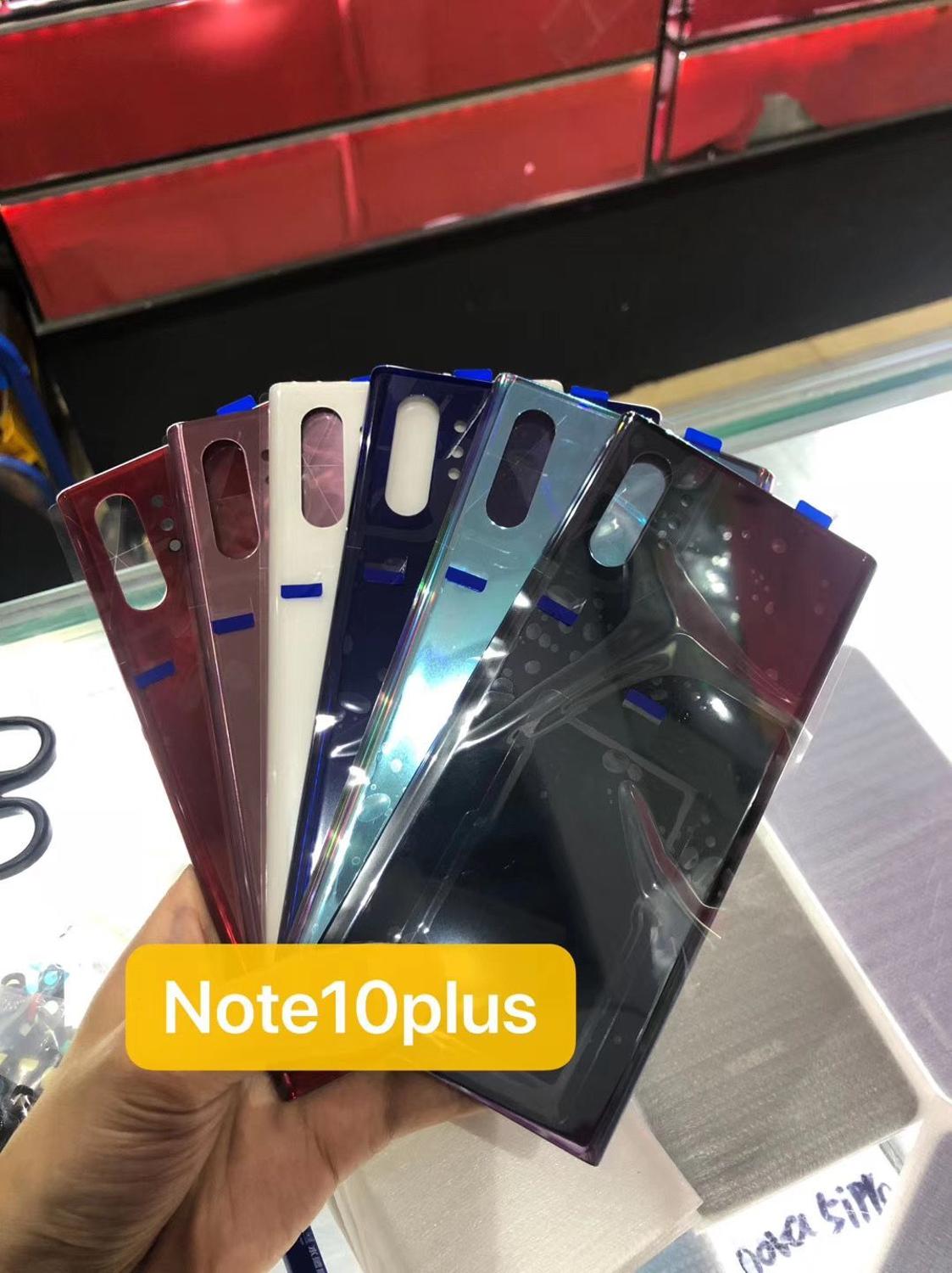 Voor Samsung Galaxy Note 10 Plus Batterij Cover Achter Glas Deur Behuizing Panel Case Voor Samsung Note 10 Plus Note 10 + Back Cover