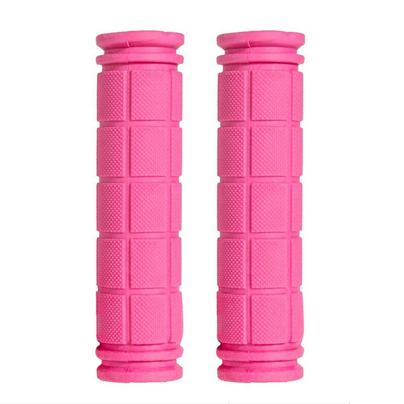 BMX MTB Cycling Mountain Bicycle Scooter Bike Handle Bar Rubber Soft End Grip: Pink